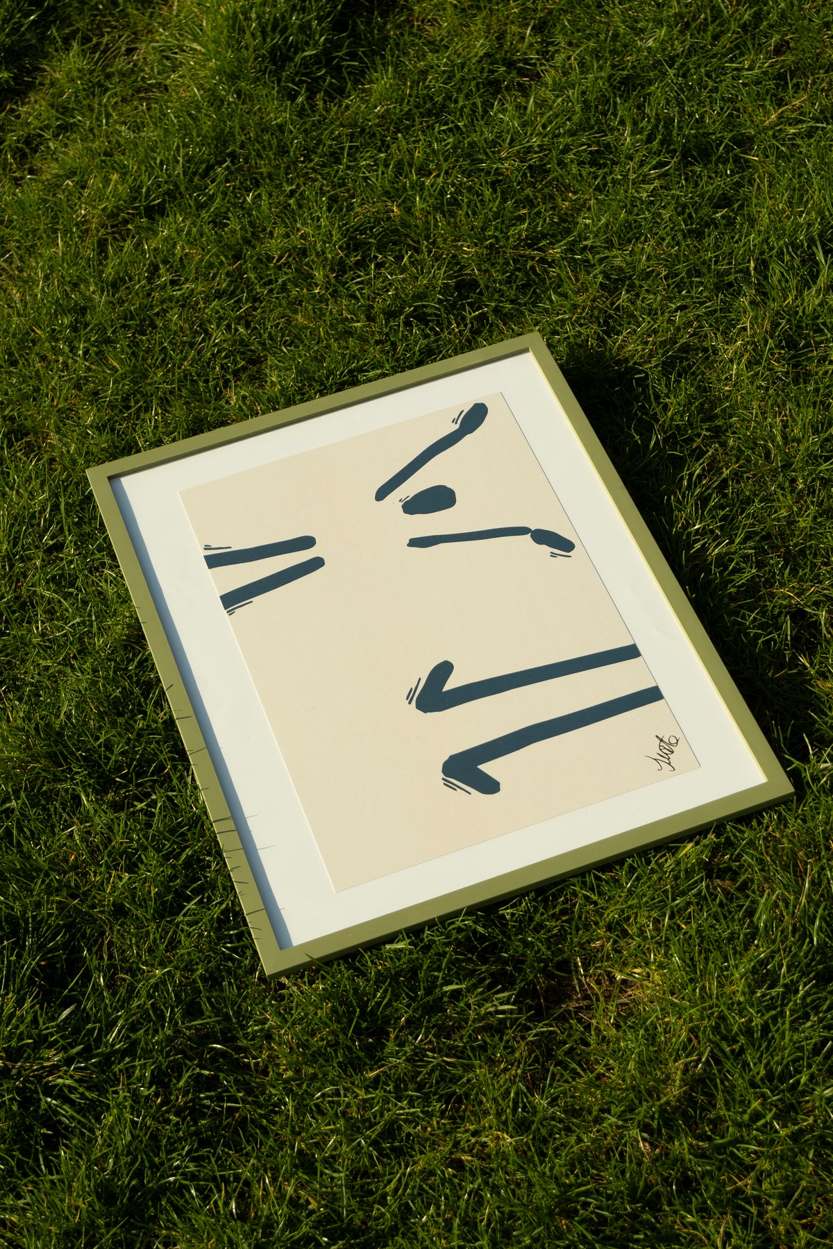 Affiche A3 Boing, un Bonhomme illustré à la main par JUSTE, papier d'art 320g